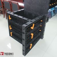 Coffrage de colonne moderne réglable en plastique ABS réutilisable TECON TP60 3 tailles 730X750X70mm 725X600X75mm 675X600X75mm