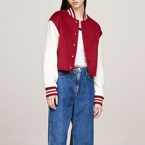 Veste courte de style universitaire pour femmes, de haute qualité, en gros, avec broderie de logo personnalisée, respirante, séchage rapide, couleurs et tailles personnalisées - Product Image 5