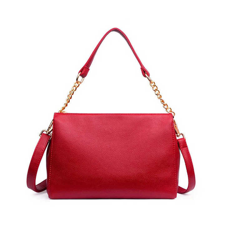OEM Wholesale Leather Shoulder Bag for Women Genuine Leather Shoulder Bag Fashionable Vintage Crazy Horse Leather Women Bag