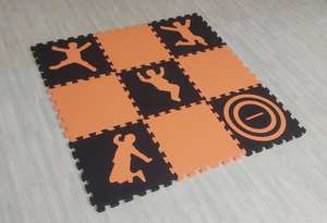 Alfombra de rompecabezas de espuma EVA de 10mm de la mejor calidad, nuevo diseño de patrón cuadrado colorido, alfombrilla lavable para niños para la escuela en casa para todas las edades - Product Image 6