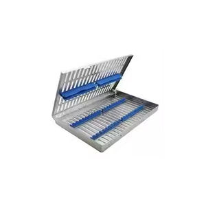 Boîte de désinfection dentaire Cassette de stérilisation en acier/Cassette d'instruments dentaires pour 20 instruments, plateau chirurgical - Product Image 3