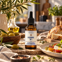 Mirante Alchemy No 1 Huile d'olive aromatisée à l'olive verte, doublement fumée, huile de finition gourmet brésilienne de qualité supérieure, 250 ml 50 ml