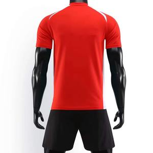 Conjuntos de entrenamiento de fútbol para hombres más vendidos, camisetas de manga corta de poliéster 100%, pantalones cortos, ropa sublimada para exteriores para verano y otoño - Product Image 5