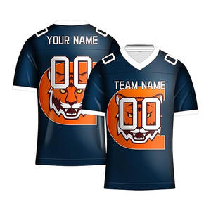 Maillot de football américain personnalisé uniforme d'équipe hommes respirant maille vêtements de sport jeu chemise d'entraînement OEM College Style - Product Image 4