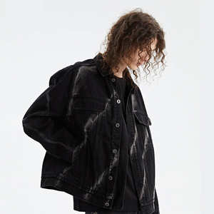 Chaquetas Vaqueras Desgastadas a la Moda, Personalizadas de Fábrica, Otoño Invierno, 100% Algodón, Frente Liso, Estilo Vintage, Venta al por Mayor, Alta Calidad - Product Image 6