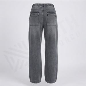 <b>Women's</b> Casual Acid Wash Tech Pants Customized Color Low Waist <b>Baggy</b> Trousers Streetwear Oversize Sweatpants Flat Winter Bottom - Product Image 2