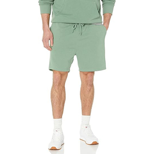 Shorts en polaire pour homme 100% coton Tissu en laine écologique uni Taille élastique Confort Décontracté Entraînement Durable Ajusté - Product Image 5
