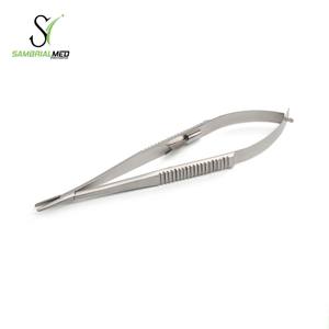 Qualité médicale 15cm Castroviejo Micro porte-aiguille allemand en acier inoxydable serrure droite Featherlight pour manuel Micro chirurgies - Product Image 3