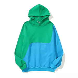 Top Tendance Simple Casual Hoodies Plain Color Contrast Stitching Oversize Hoodie Hoodies Pour Hommes - Product Image 1