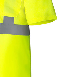 Vêtements de sécurité réfléchissants avec logo personnalisé Polo à manches courtes Vêtements de travail haute visibilité avec logo personnalisé Polos de travail à manches courtes - Product Image 4