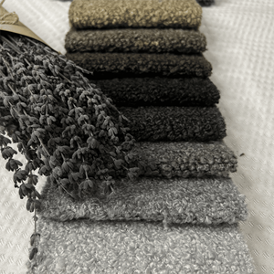 2025 Actualización de varios colores 100% poliéster Boucle tela de tapicería urdimbre de punto no tejido Technics hilo liso patrón teñido - Product Image 1