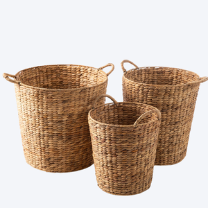 Venta al por mayor cesta de jacinto de agua artesanal de alta calidad para almacenamiento de Vietnam con buen precio - Product Image 1