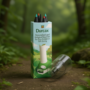 Set di Matite Ecologiche Personalizzate Durcax per Regali Eco-Consapevoli - Product Image 3