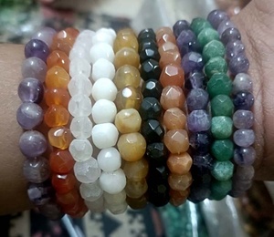 เครื่องประดับแฟชั่น Boho สร้อยข้อมือลูกปัดหินธรรมชาติสำหรับผู้ชายและผู้หญิงมีหลายสีในราคาที่ดีที่สุดจาก GC-BR-151อินเดีย - Product Image 1