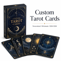 Jeu de cartes de tarot personnalisées, cartes d'oracle personnalisées, impression avec boîte pour divination, cadeau