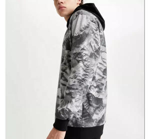 Sudadera con Capucha para Hombre, Diseño Personalizado con Estampado de Camuflaje Sublimado, Tejido Orgánico Transpirable, Corte Regular, Gruesa, para Invierno, 340g - Product Image 4