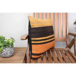 หมอนอิงลายสก็อตสีส้มอ่อนขนาด18X18นิ้วลายทอสไตล์วินเทจไม่ลื่นเป็นมิตรกับสิ่งแวดล้อมถอดออกและซักได้ - Product Image 2