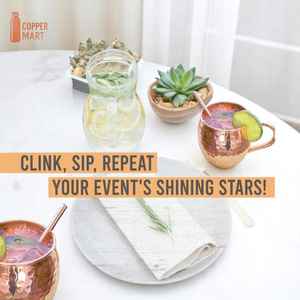 Taza de cobre ecológica, botella, taza de latón martillado Vintage, jarra/taza de café de cerveza de mula de Moscú - Product Image 6