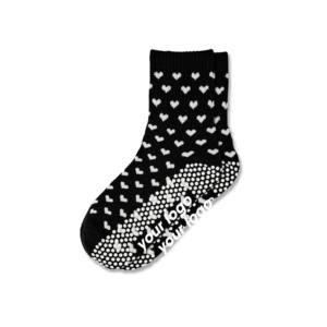 Chaussettes de Pilates personnalisées pour femmes, motif de points de base et de cœur, bordure à volants, antidérapantes, tricot jacquard, chaussettes de yoga, accessoires de studio - Product Image 3