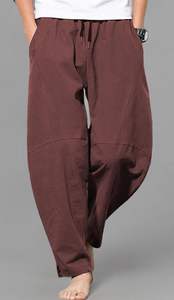 2025 Vintage grande taille hommes pantalons haute qualité léger tricoté toile séchage rapide taille moyenne Style lavé - Product Image 4