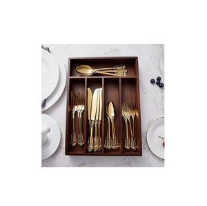 Custom Make 304 Stainless Steel Flatware Cutlery Spoon <b>Forks</b> With Brass Handle Customize Design High Quality Dinner Ware Cutlery - Product Image 6