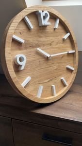 HORLOGE MURALE EN BOIS PERSONNALISÉE LIÉE POUR UNE DÉCORATION MAISON ÉLÉGANTE Corps EN Bambou MODERNE avec Rosh Naturel pour les Occasions de Mariage - Product Image 6