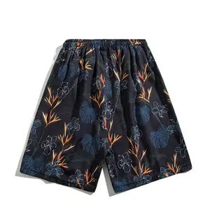 Custom Wholesale High Quality 2024 Quick Dry Beach Mesh Shorts Hawaii Style Polyester Sea Shorts For Men'S