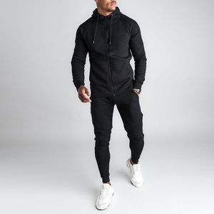 Ensemble survêtement homme personnalisé Ensembles fitness décontractés à la mode Lettre patchwork Sweat à capuche Pantalon de survêtement Streetwear sportif - Product Image 4