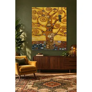 Fida Gustav Klimt <b>Tree</b> of Life Gold <b>Spirals</b> Canvas Print - Product Image 2