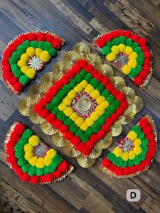 פסטיבל הודי מחצלת דקורטיבי עבור divali ganestival & rangoli קשת עיצוב אזור שטיחים & סטים
