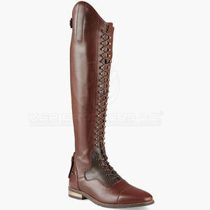 Botas de montar a caballo de moda para mujer, cómodos zapatos de cuero para montar al aire libre, botas de montar a caballo de cuero para hombre - Product Image 6