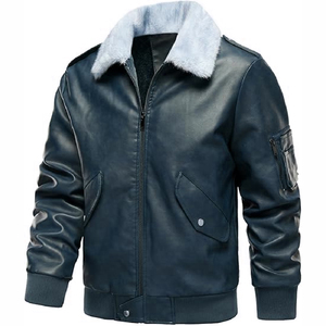 Veste zippée en cuir véritable pour homme KANDARI SPORTS, imperméable, respirante, avec patch brodé, écologique, prête pour l'hiver - Product Image 6