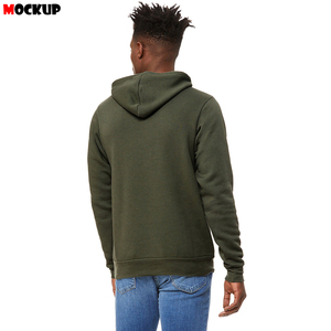 Mens Casual Colorblock Panel Streetwear con bolsillos algodón mezclado sudaderas con capucha - Product Image 3