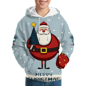 Sudaderas Navideñas de Invierno 2026, Impresión por Transferencia de Calor, Felpa 100% Algodón, Transpirable, Resistente al Viento, Corte Regular para Hombre y Mujer - Product Image 3