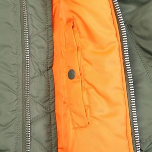 แจ็กเก็ตนักบินสีทึบสำหรับผู้ชายแจ็คเก็ตลำลองแบบกำหนดเองสำหรับฤดูใบไม้ร่วง/ฤดูหนาว - Product Image 4