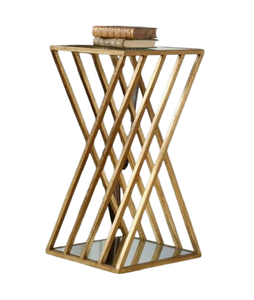 Mesa de centro de aluminio moderna hecha a mano, soporte de latón duradero, mejora la sala de estar, apartamento, hogar, oficina, Hotel, restaurante, decoración - Product Image 5