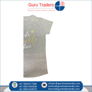 Camiseta informal para niñas, transpirable, cómoda, cuello redondo con logotipo personalizado, manga corta, Material de tela de algodón 100% a buen precio - Product Image 4