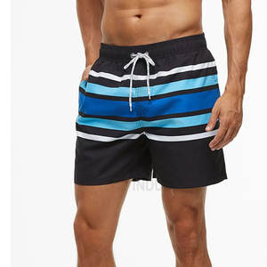 กางเกงขาสั้นผู้ชายสไตล์ไฮสตรีทยิมชายหาดกางเกงขาสั้นผ้าแคนวาสเอวยางยืดพิมพ์โลโก้ได้ตามต้องการ - Product Image 6