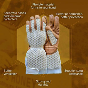 Top Selling Breathable Beekeeping <b>Gloves</b> Plus Size Beekeeping <b>Gloves</b> Durable Beekeeping <b>Gloves</b> - Product Image 3