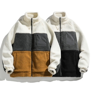 Chaqueta Sherpa Gruesa y Afelpada de Moda, Chaqueta de Forro Polar para Hombre con Cierre Personalizado, Talla Grande para Invierno - Product Image 3