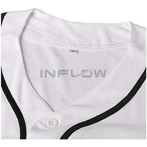 Maillots de baseball et softball personnalisés à motif d'équipe pour hommes et adultes, respirants, antibactériens à séchage rapide, 100% polyester - Product Image 4