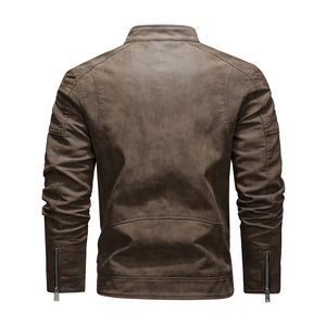 Chaqueta de cuero para hombre de alta calidad con decoración bordada Chaqueta de moda hecha en Pakistán - Product Image 2