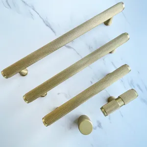 Solid Brass <b>Antique</b> Drawer Pulls and Knobs T-Bar Round Drawer Handles by MUGHALCRAFTS - Product Image 1