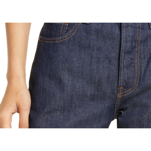 Levi's for 501 High Waist Straight Leg Boot Cut Jeans Size 29x32 Plain Color Denim Fabric Breathable Washable Featuring Button - Product Image 3