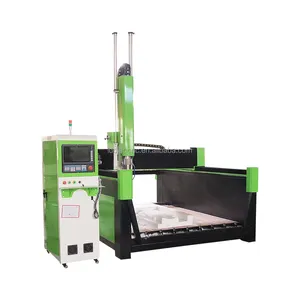 Mesin router busa cnc 4 sumbu pabrik mesin penggilingan pertukangan untuk kayu lapis aluminium busa eps cnc router busa