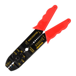 Pince à sertir pour bornes avec dénudeur de fils 195 mm. - Product Image 1