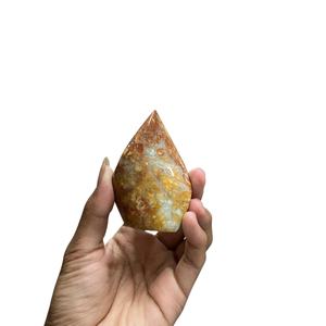 Figura de Ángel de Jaspe Maligano Natural Tallado y Pulido de 7.5 cm, Amuleto de Amor Feng Shui con Grabado - Product Image 2