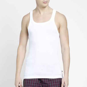 Custom Logo <b>Gym</b> Fitness <b>Vest</b> for <b>Men</b> New Outwork Tank Top with Knitted Weaving Method - Product Image 4