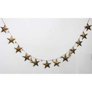 Rustic Iron Metal <b>Stars</b> Garland Bohemian Home Dcor Country Primitive Christmas Holiday Party Decoration Jute <b>Hanging</b> <b>Stars</b> - Product Image 1