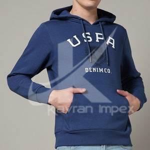 Sudaderas con capucha de gran tamaño de algodón grueso en blanco de alta calidad sin cuerda Unisex logotipo personalizado de talla grande sudaderas con capucha térmicas para hombres - Product Image 3